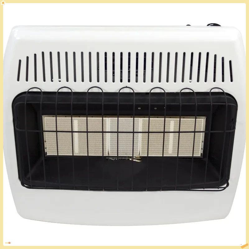 30,000 BTU Vent Free Wall Heater, White Infrared Propane Gas Heater for Large Room, Energy Saving