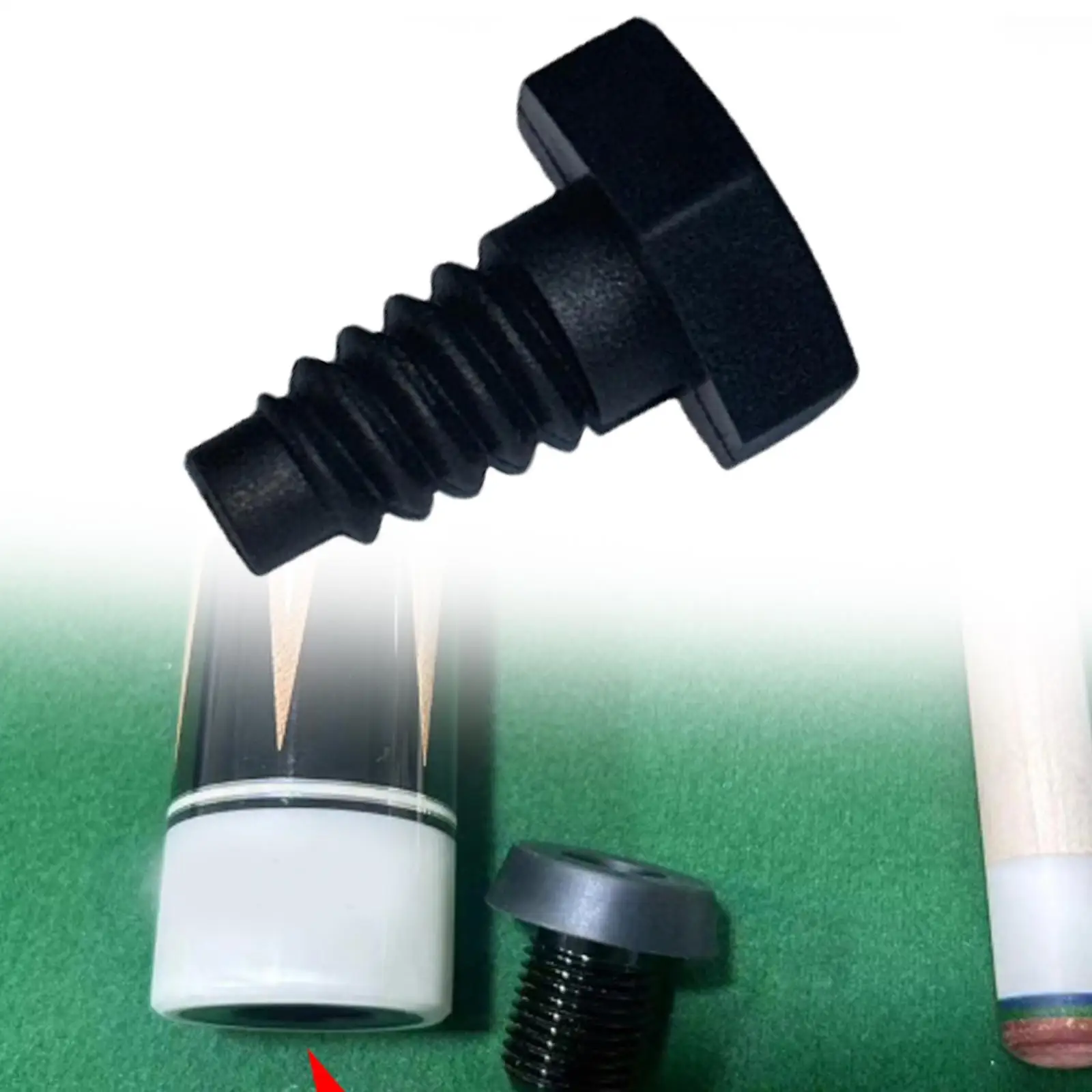 Billiard Cue Bottom Plug Practical Butt Pad Block Accessory for Professional and Casual Pool Players