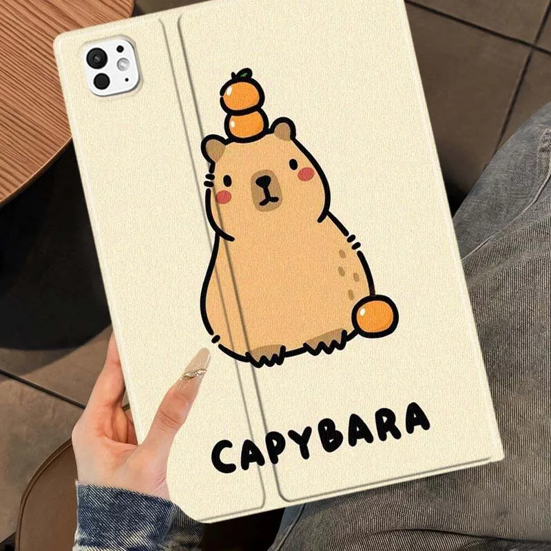 Capybara orange For iPad Pro Air 5 4 3 13 11 8 7 6 5 10th 7th 6th 10.5 12.9 10.9 Tablet Case