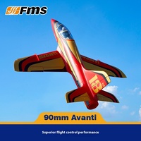 Fms New 90mm Avanti Rc Plane Vector Nozzle Ducted Aircraft Assembly Fixed Wing Attack Aircraft Remote-Controlled Aircraft