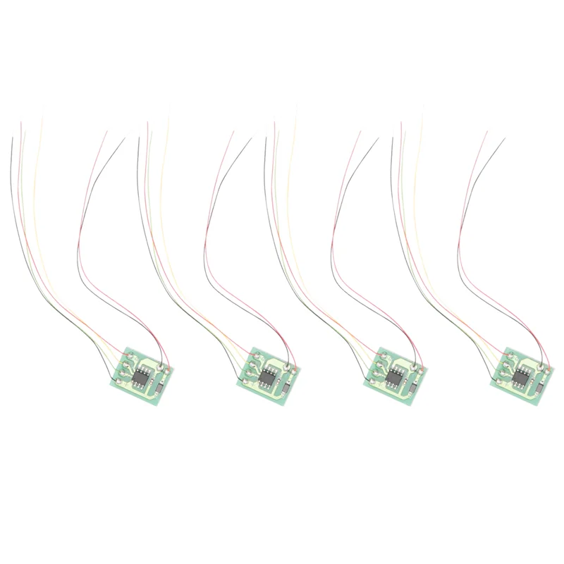 WOTT-4Pcs DIY Scale Construction Sand Table Model Circuit Board Traffic Light Signal Model HO Scale Train Railway Miniature