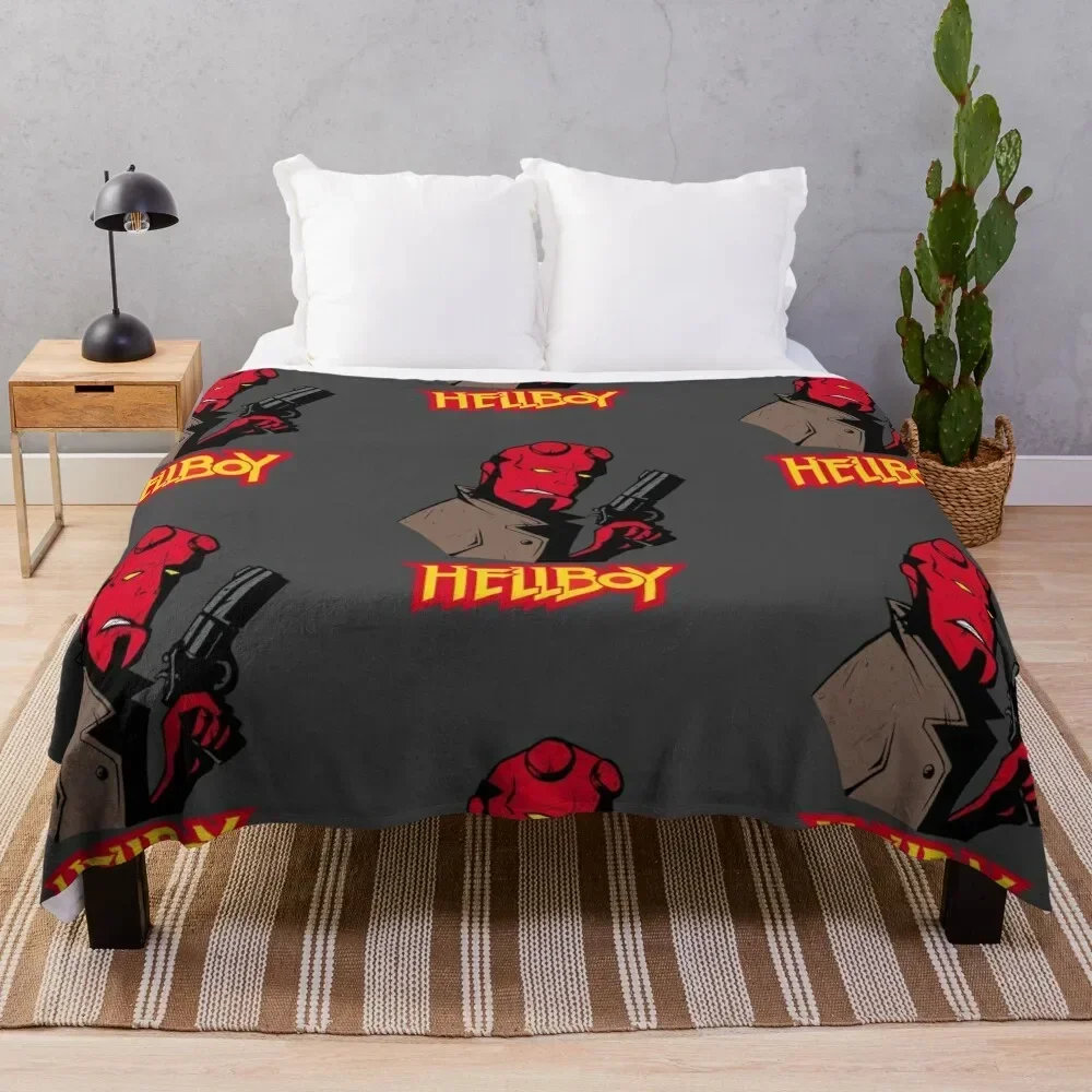 

Hellboy Throw Blanket Soft Plush Plaid Thermal Blankets