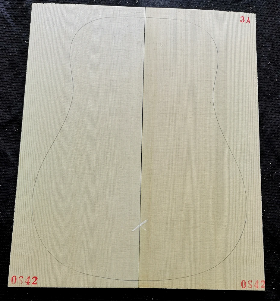 5A Grade European Spruce High Grade veneer guitar panel bear claw pattern deshan cedar alpine spruce guitar production