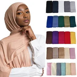 Sciarpa di moda all'ingrosso Jersey di cotone modale Hijab donne musulmane scialle elastico Hijab istantaneo