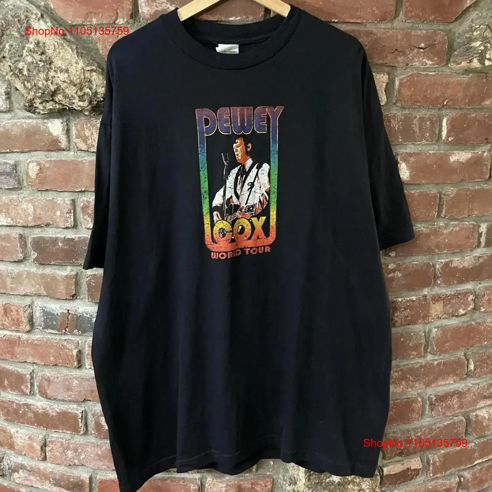 تي شيرت كلاسيكي 2000s Dewey Cox World Tour Walk Hard Movie Promo مقاس XL ملابس مصممة كلاسيكية مغسولة ملابس خروج عصرية ناعمة