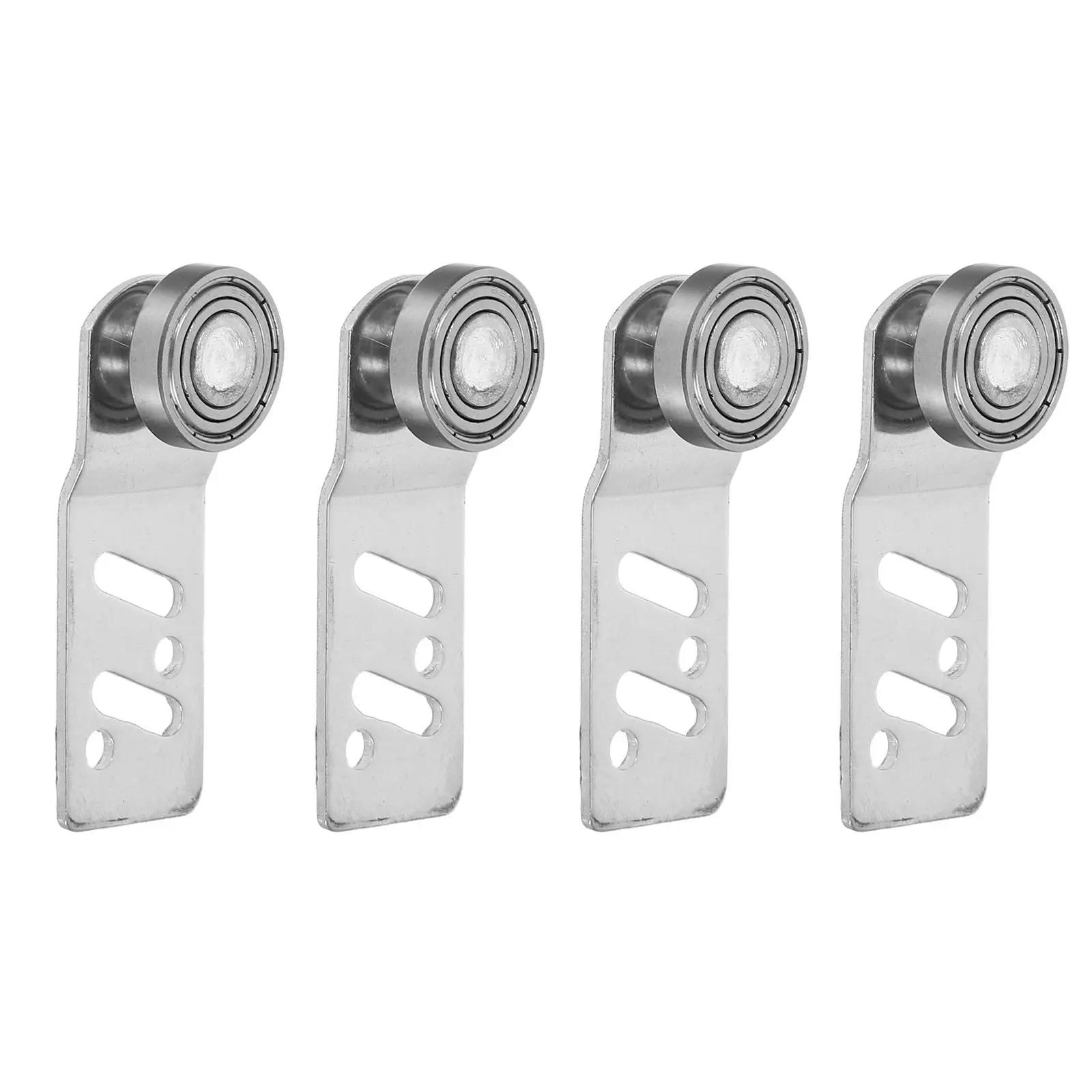 4 pcs Track Roller Sliding Door Wheel Pulley Replacement Smooth Halloween Christmas New Year Closet Door Wheel Roller Stainless