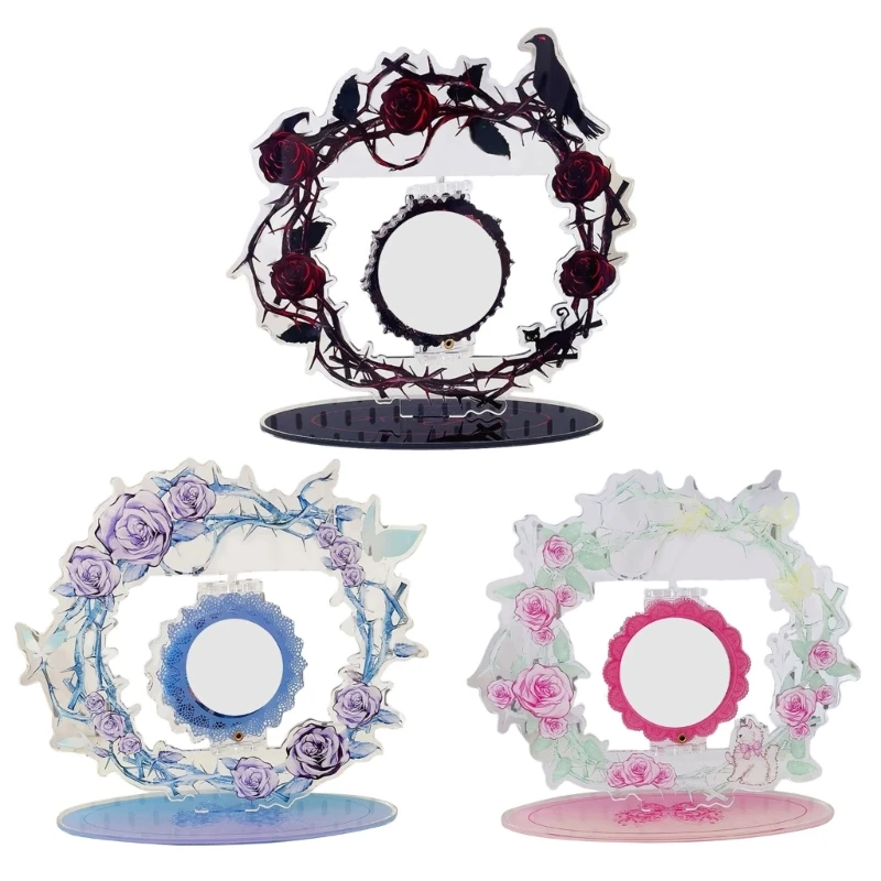 

Stylish Acrylics Brooch Display Stand with 360 Degree Rotation Designs Accessory Portable for Collectors and Vendors