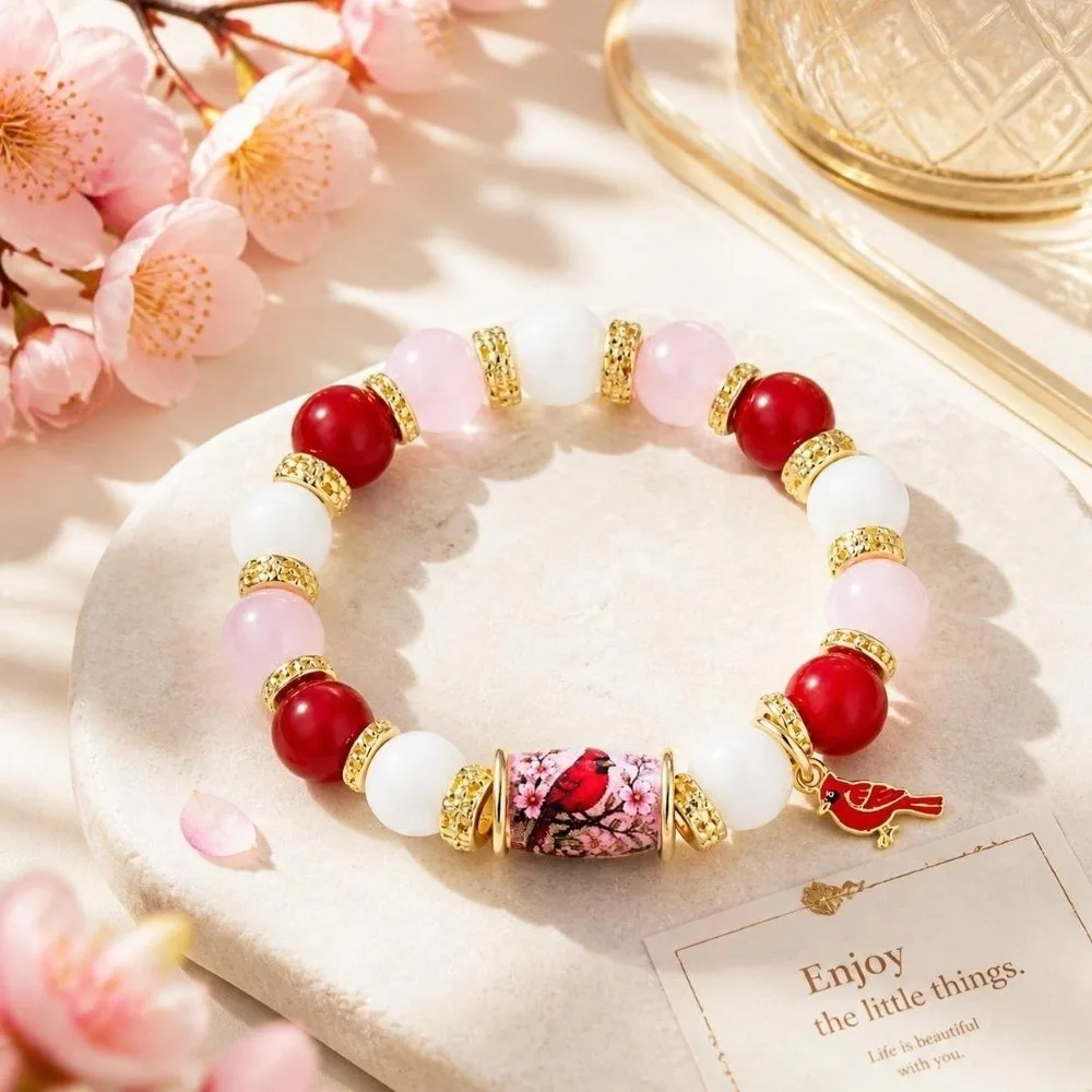 Butterfly Hummingbird Bracelet Sunflower Bee Inspirational Bracelet Luxury Adjustable Crystal Beaded Bracelet Gifting