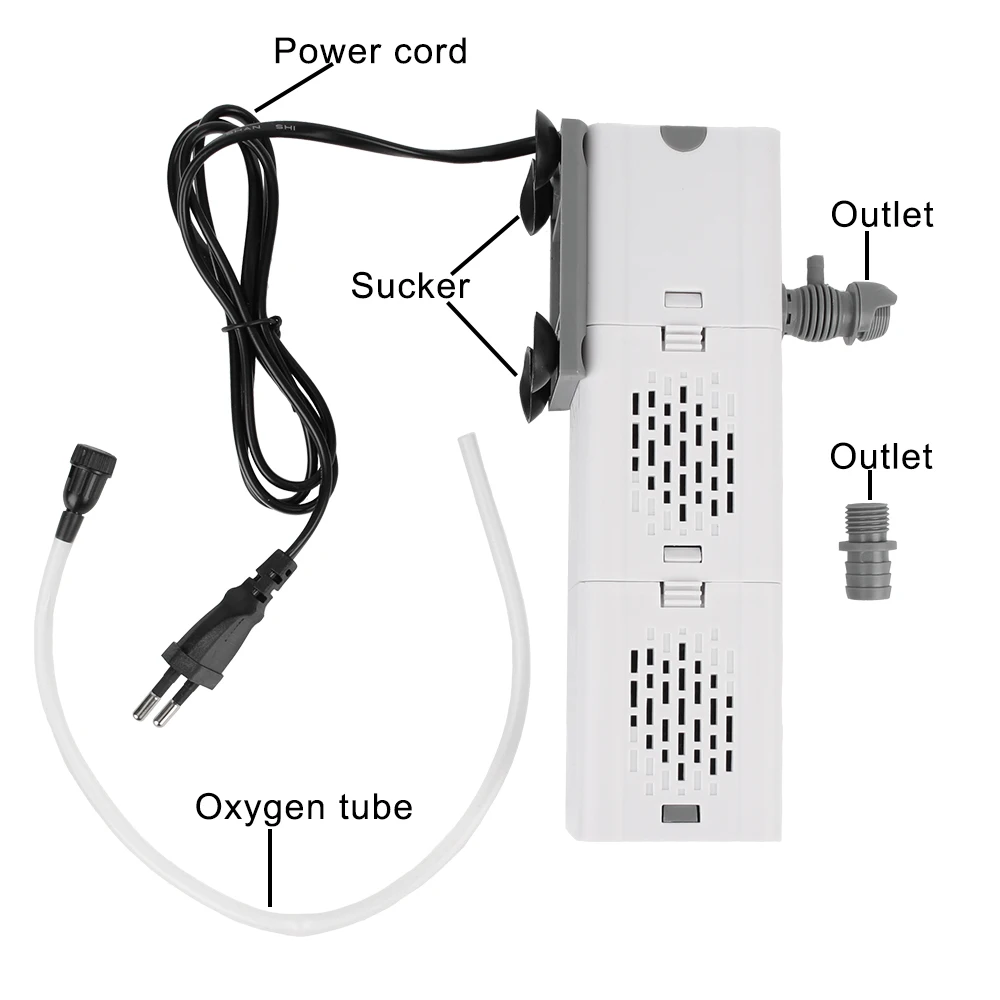 Internal 220V Wave Maker Air Oxygen Aerator Aquarium Filter Pump Water Pump Silent Fish Tank Submersible  Air Pump