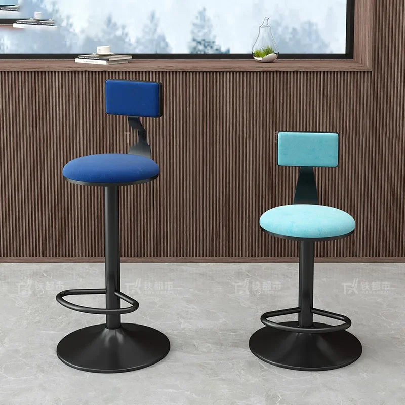 Premium Eenvoudige Barstoelen Modern Nordic Roze Trendy Barkruk Ottomans Luxe Bancos Para Barra De Cocina Restaurant Meubels