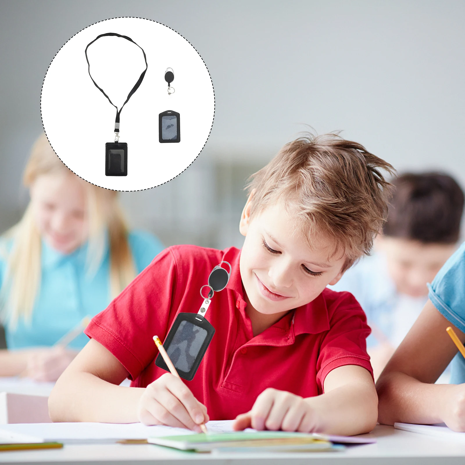 

1 комплект, ремешок с легкой пряжкой, чехол для бейджа, держатели из алюминиевого сплава, декоративные аксессуары, рабочие значки, брелки для персонала