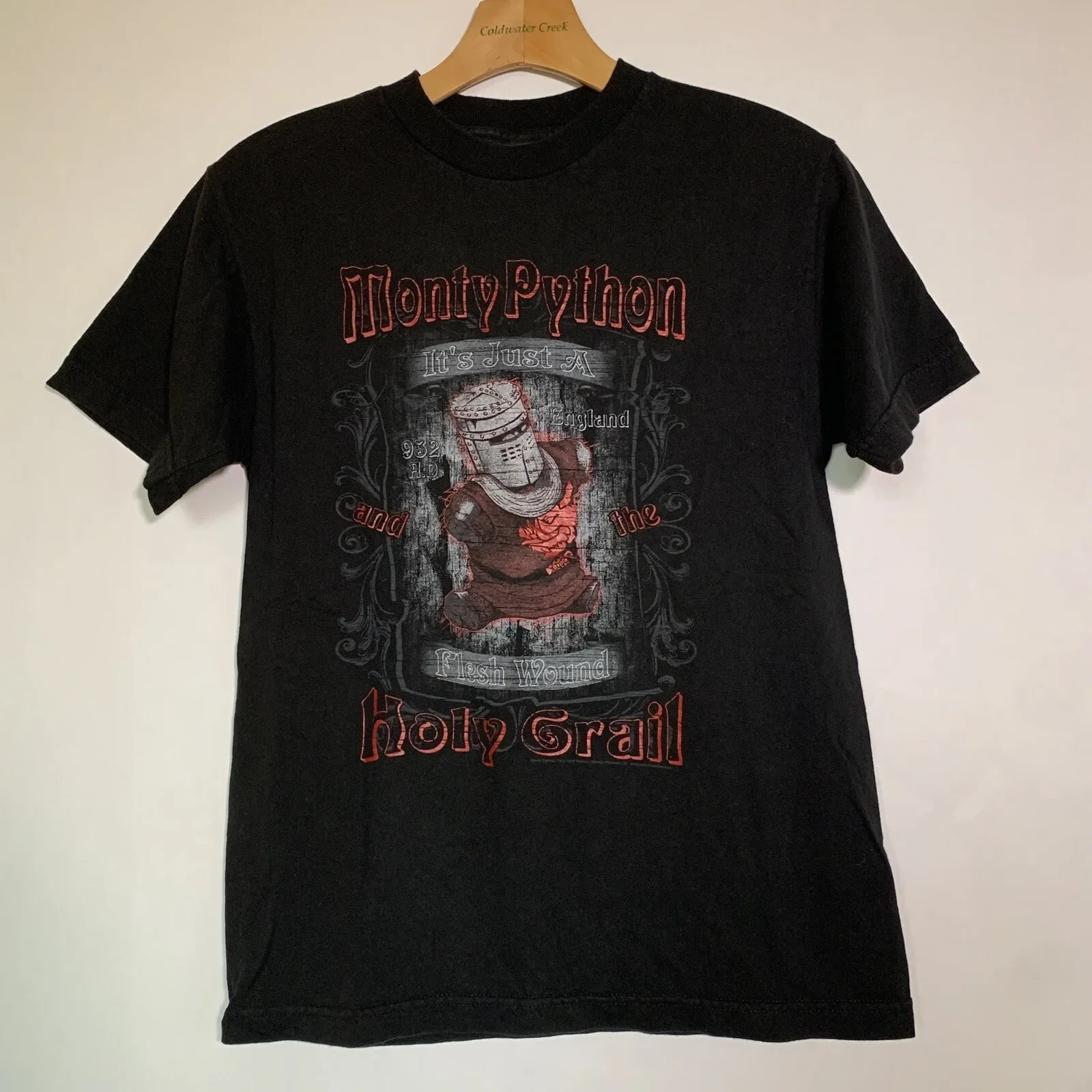 Monty Python y el Santo Grial Es solo una camiseta herida en carne Sz S