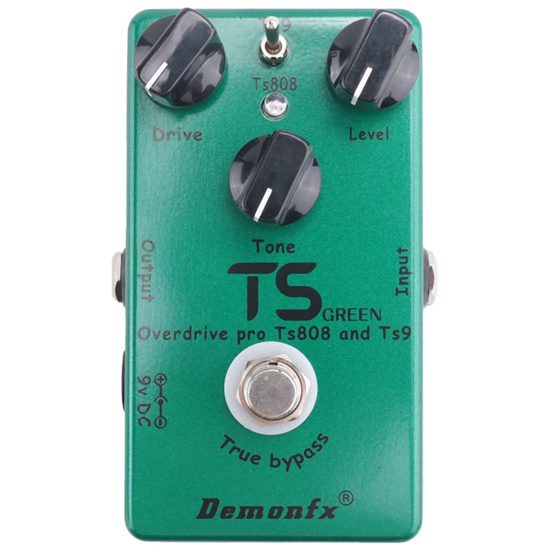 Demonfx Tube Screamer Guitar Effect Pedal 2 In 1 Overdrive Guitar Pedal True Bypass Guitar Accessories