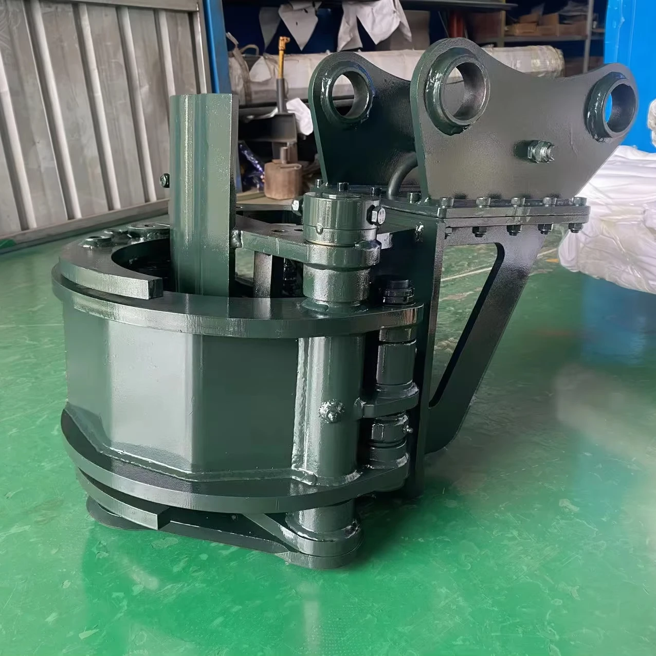Hydraulic Tree Cutter for Excavator Attachments Wood Grapple Cutter Tree Shear