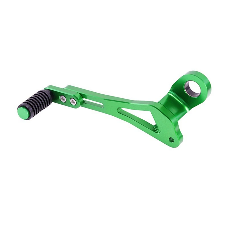 Peças de motocicleta acessórios pedal de mudança ajustável toe pegs alavanca de mudança de engrenagem compatível para kawasaki zx4r zx4rr (verde)