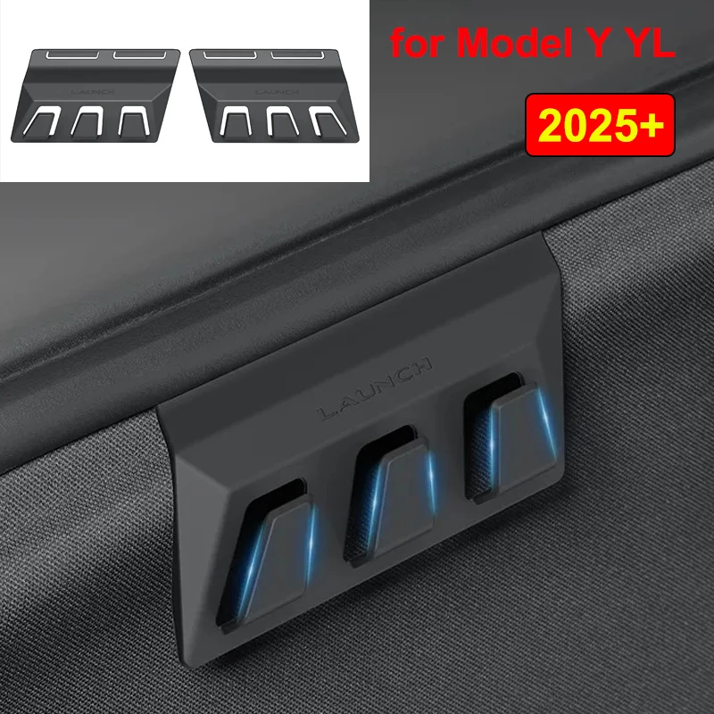 2Pcs for Tesla Model YL Y Juniper 2025 2026 Hidden Rear Trunk Storage Hook Left Right Both Side Bag Hanger Interior Accessories