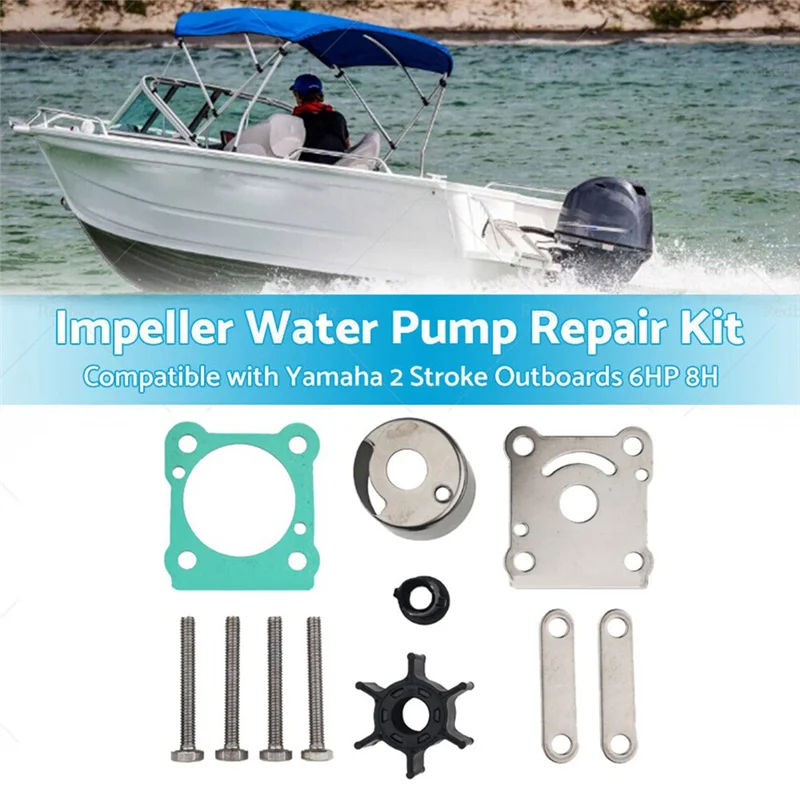 

6G1-W0078-A1 Water Pump Impeller Repair Kit for Yamaha Outboards 6HP 8 HP 6G1-W0078-00 6G1-W0078-01 6N0-W0078-A0