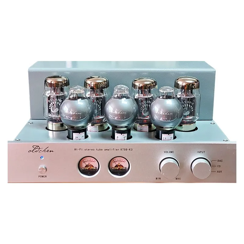 HiFiAMP KT88-K3 HI-FI Stereo Tube Amplifier Push Pull Tube Amplifier Bluetooth 5.0 45Wx2 VU Meter Standard/CV181-SE Tube Version