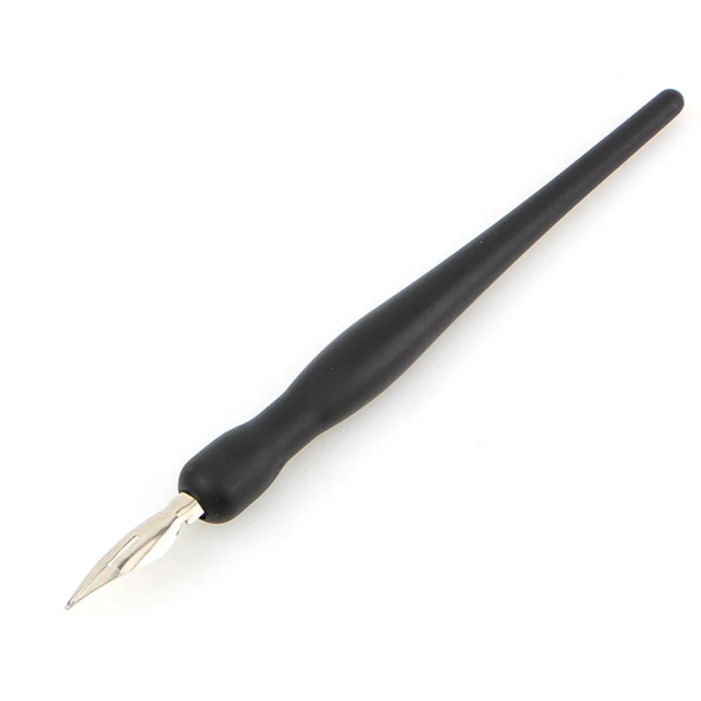 

1Set Cartoon Pen Set for Artists Calligraphy Sketching Mapping Comfortable Grip Pen Holder Black Cartoon Drawing Rubber