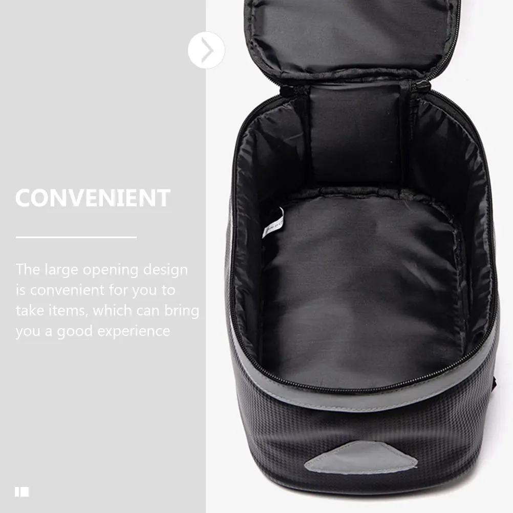 

Premium PVC Rear Seat Storage Box for Lightweight Bike Large Opening Multi Function Cycling Luggage for