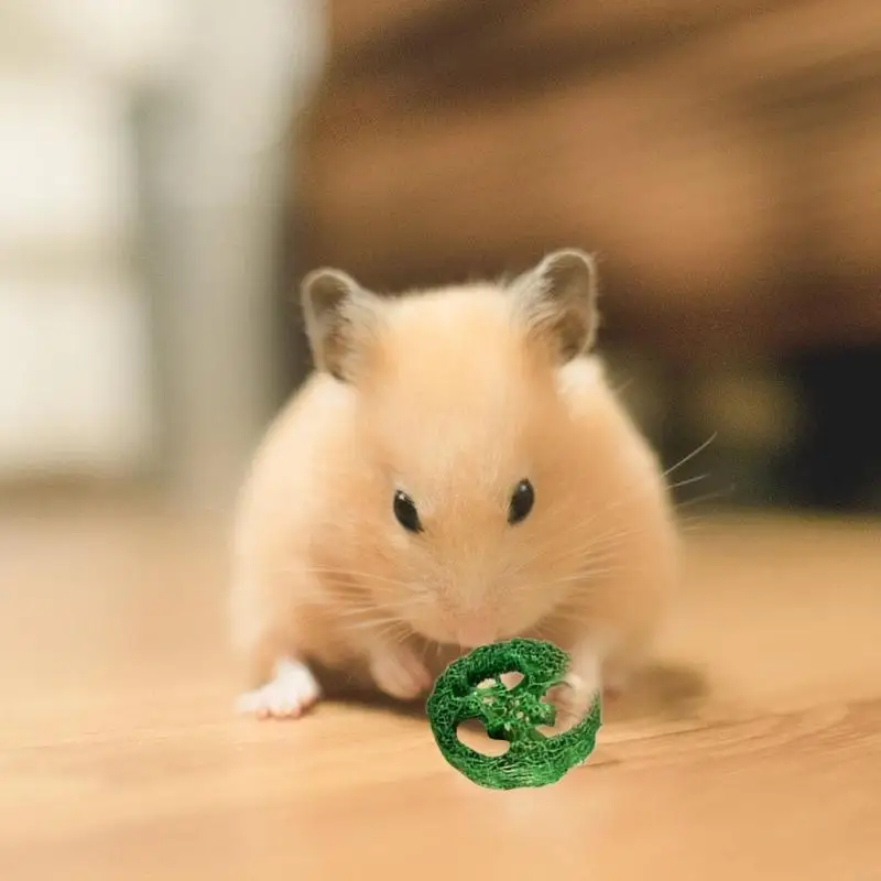 Q9QA Natural Kautkellerstab für kleine Haustier Hamster Schleifspielzeughülle Unterhaltungsspielzeug