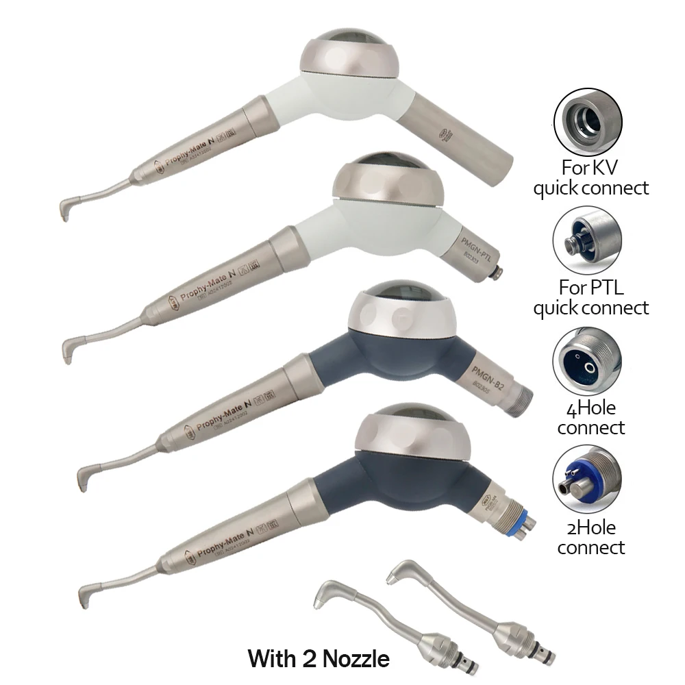 Dental Prophy-Mate neo Air Polijsten Prophy Jet Handstuk voor NSK Anti Zuig mondhygiëne 2 gat 4 gat met PTL/KV koppeling - afbeelding 2
