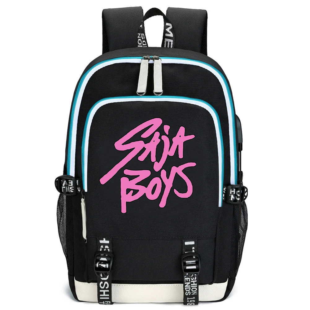 アニメ K-POP 悪魔ハンタータイガー通学アニメバックパックティーンエイジャーコンピュータ屋外ラップトップ旅行男の子女の子バッグ