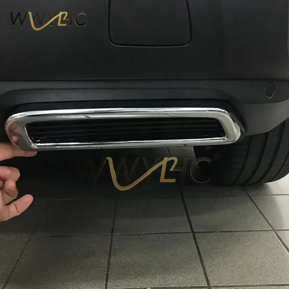 for 3008 5008  2017 - 2019 Exhaust Pipe Tail Cover ABS Rear Exhaust End Pipe Cover Decoration Trim