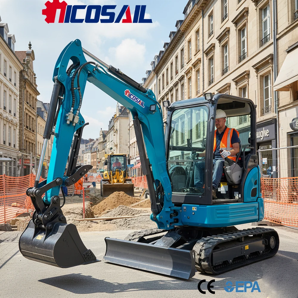 

Mini 3.5 Ton Excavator Custom Euro 5 CE Powerful Compact Hydraulic Digger for Garden, Farm and Building Use