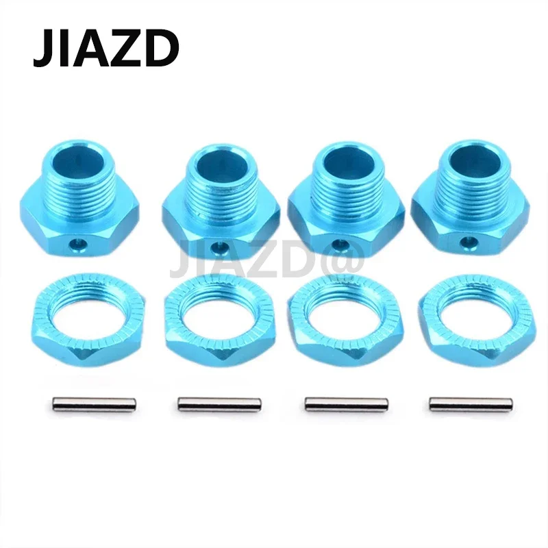 M17 17mm Aluminum Wheel Hex Hubs Adapter Nut Pin Anti-Dust Cover For 1/8 RC Model Car HPI HSP Losi Axial Kyosho Tamiya 81011