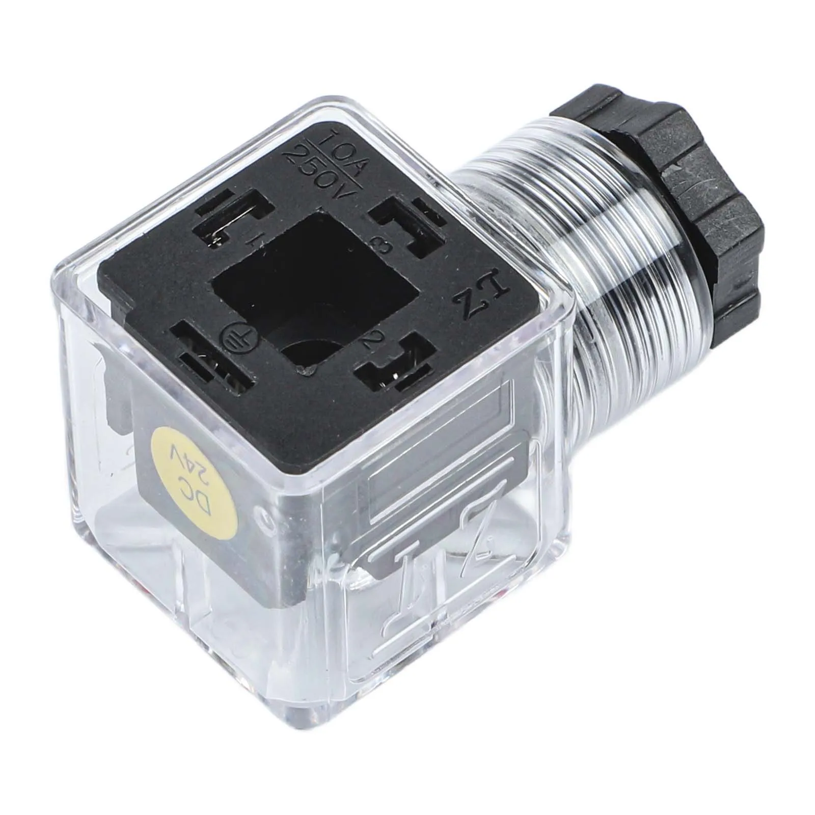 1PCS 24V Solenoid Coil Hydraulic Valve Plastic Metal Voltage Transparent Solenoid Valve Dustproof Power Tool Accessories