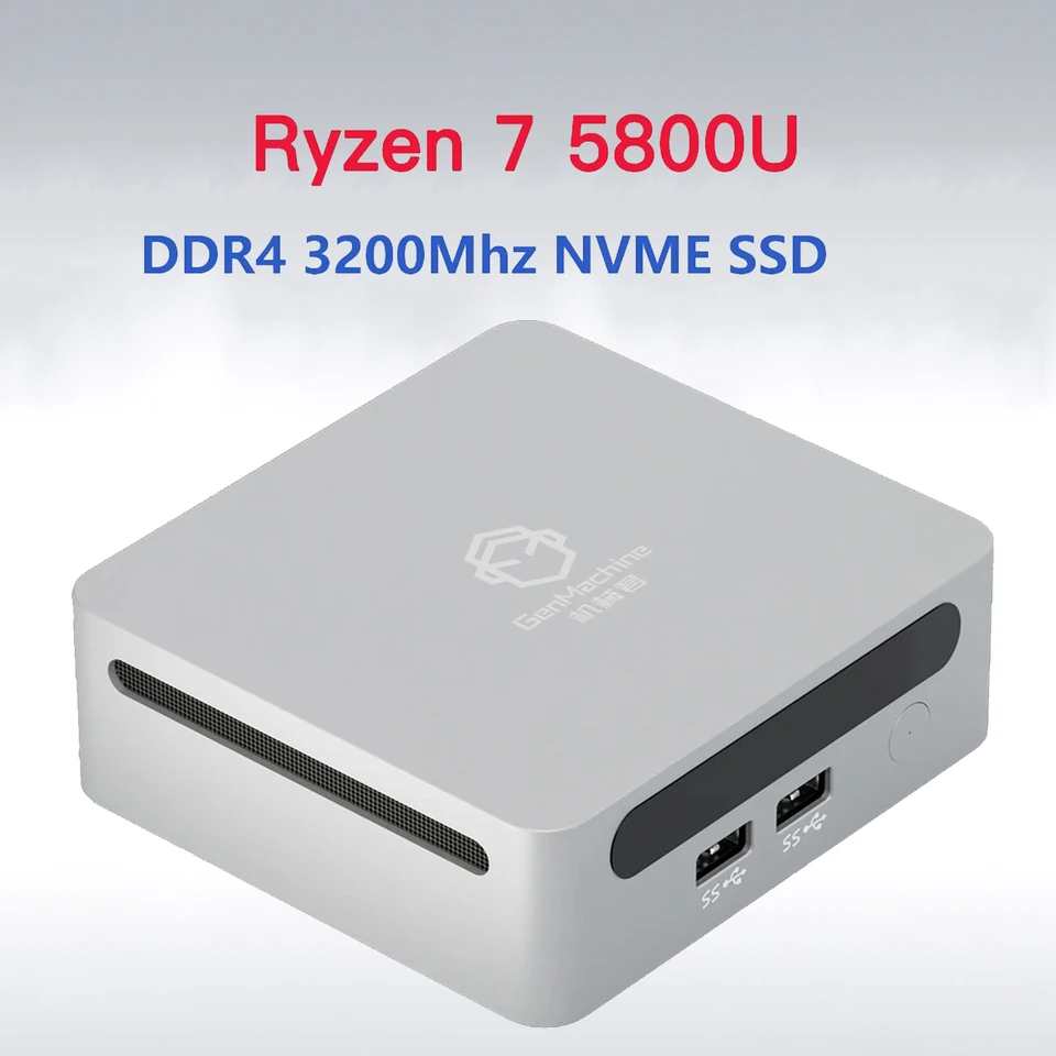 SZBOX AMD Ryzen 7 5800U MINI PC Windows 11 Pro DDR4 3200Mhz M.2