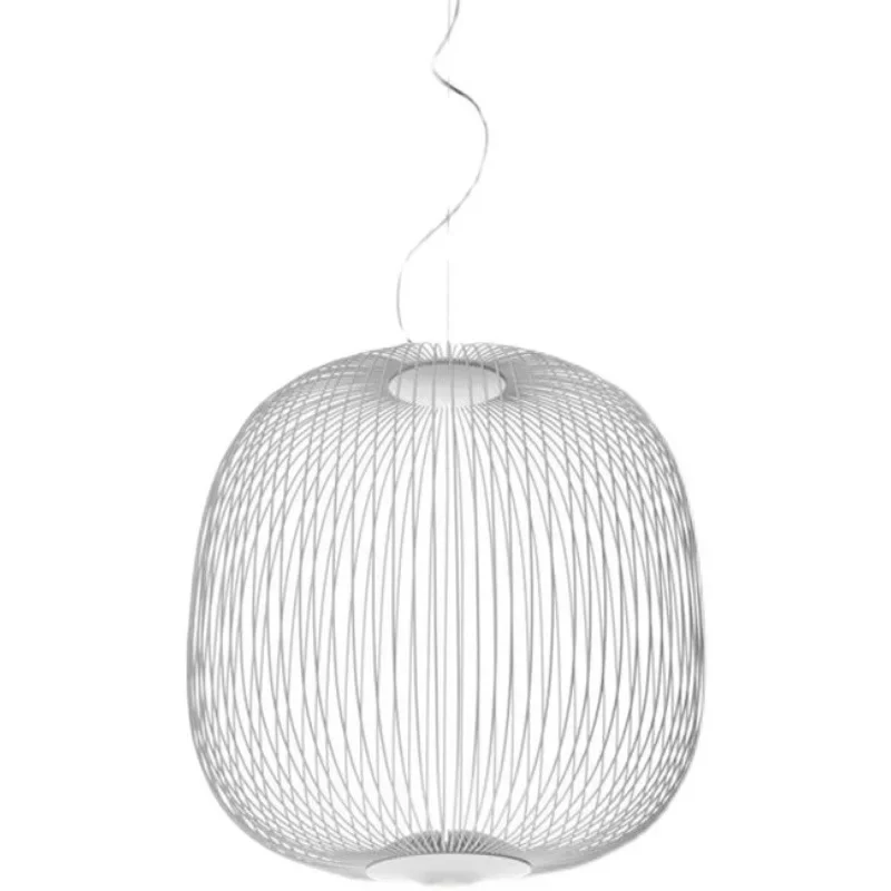 Imagem -06 - Nordic Foscarini Spokes Lâmpada Pingente Ilha Birdcage Pendurado Luz Designer Italiano Iluminação Interior Home Decor Fixture