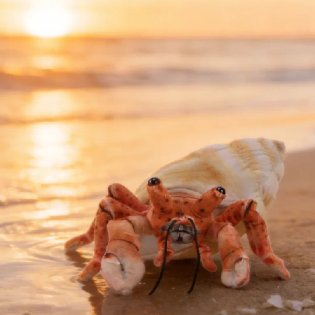 Cute Marine Animal Hermit Crab Plush Toy Simulated Plush Toy Hermit Crab Marine Life Enthusiasts Kids Birthday Christmas Gift