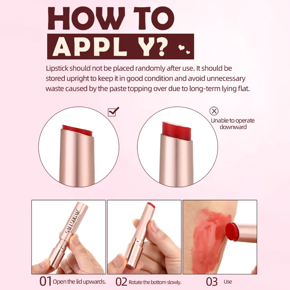 Balsam do ust z kwasem hialuronowym, tintowany krem nawilżający na suche, popękane usta, zapobiegający rozmazywaniu się farby, z masłem shea, kosmetyki do codziennej pielęgnacji.