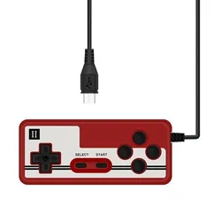 Gamepad remoto con Joystick cablato portatile retrò Mini per console di gioco FC