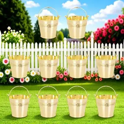 

10pcs Plastic Candy Storage Buckets Wedding Party Favors Snack Container Festival Gift Box For Birthday Christmas
