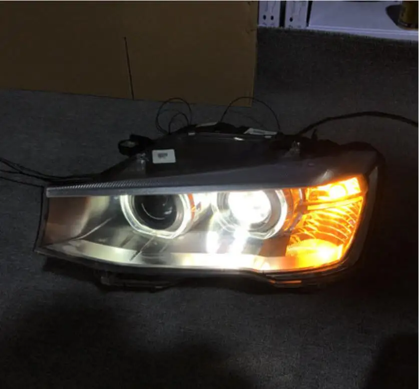 1 buah lampu depan bumper mobil untuk BMW X3 F25, lampu depan 2014 ~ 2017y, Aksesori Mobil untuk BMW X3 F25 lampu kabut