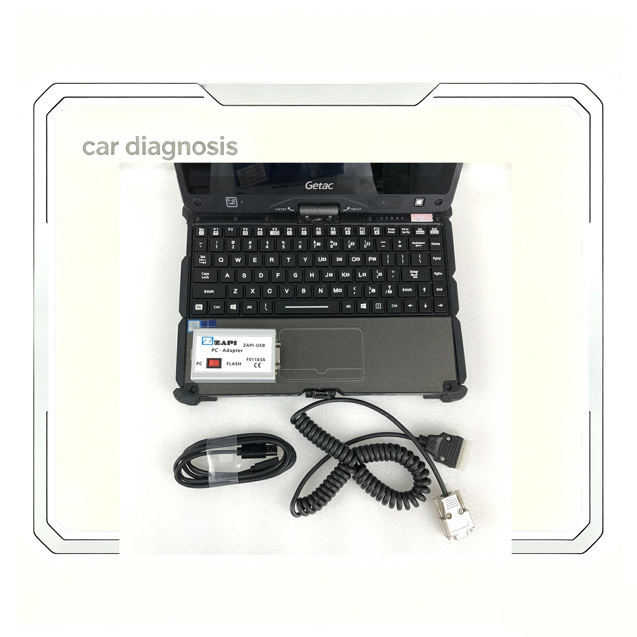 Getac v110 Laptop Forklift Truck Diagnostic Tool ZAPI F01183A CAN-BUS Electric Console Controller Programming Cable