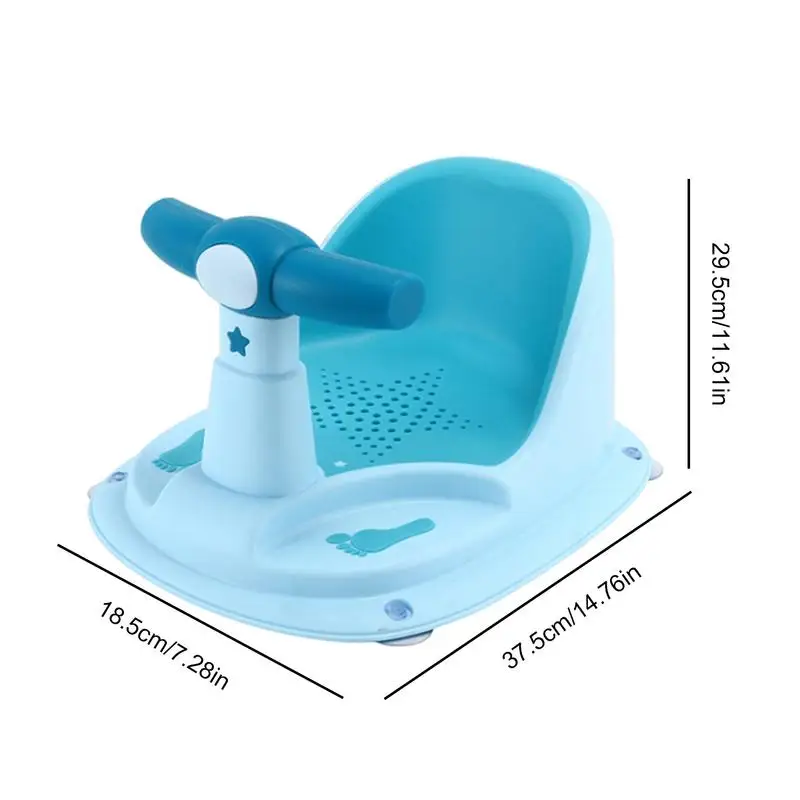 Baby Bath Seat Portable Toddler Bath Seats Baby Bath Sit Up Seat Baby Shower Chair Sitting Bath Seat For Indoor Outdoor Bathtubs