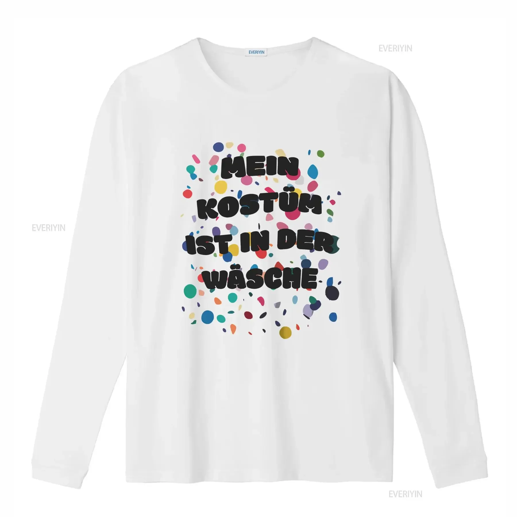 Carnival Costume Women My is in the Laundry Funny Confetti Men T Shirt vintage Washed graphic Soft Top For Everyday Wear Unisex