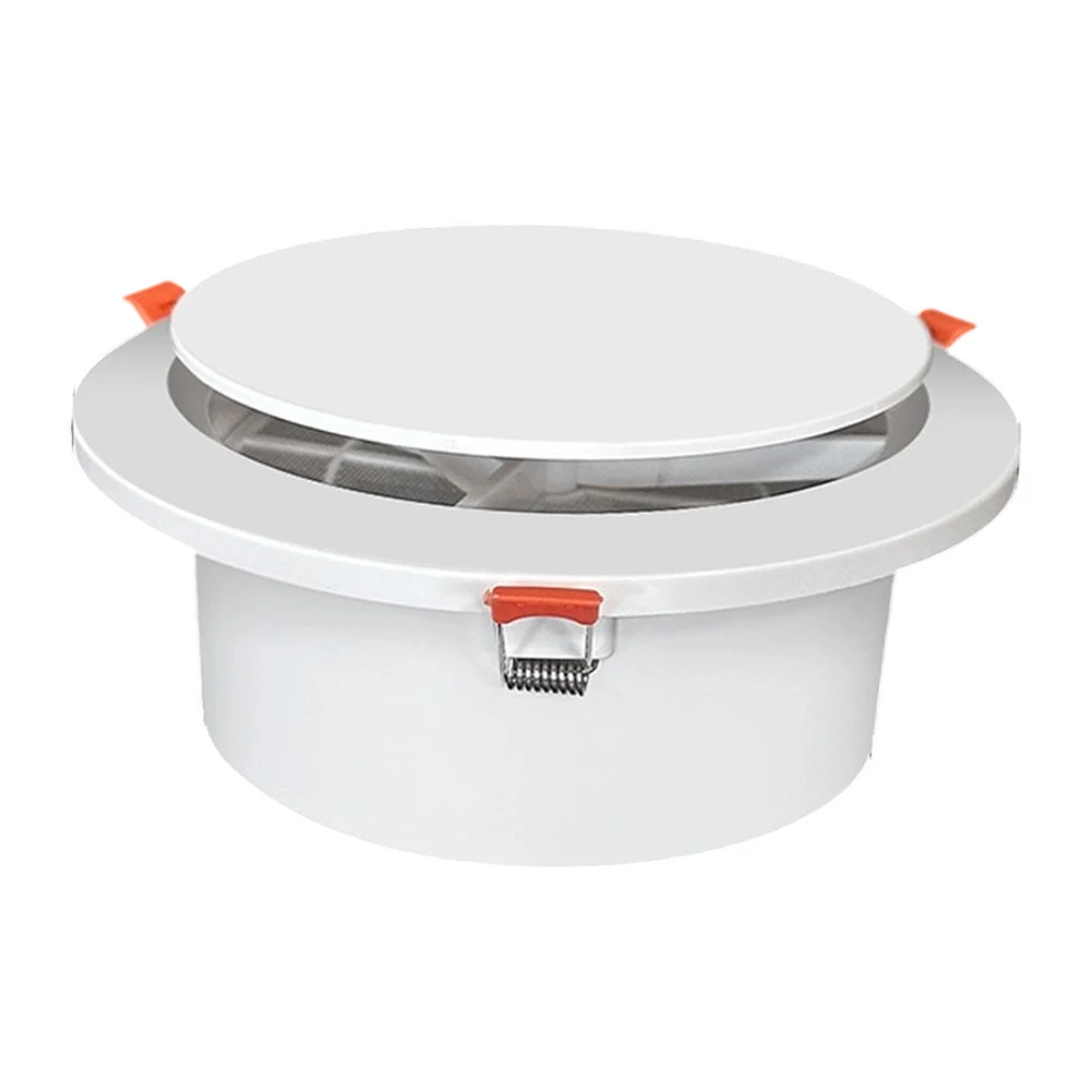 Sortie d'air circulaire avec filtre, sortie d'évacuation pour l'admission et l'évacuation, et sorties d'air de retour, ventilation