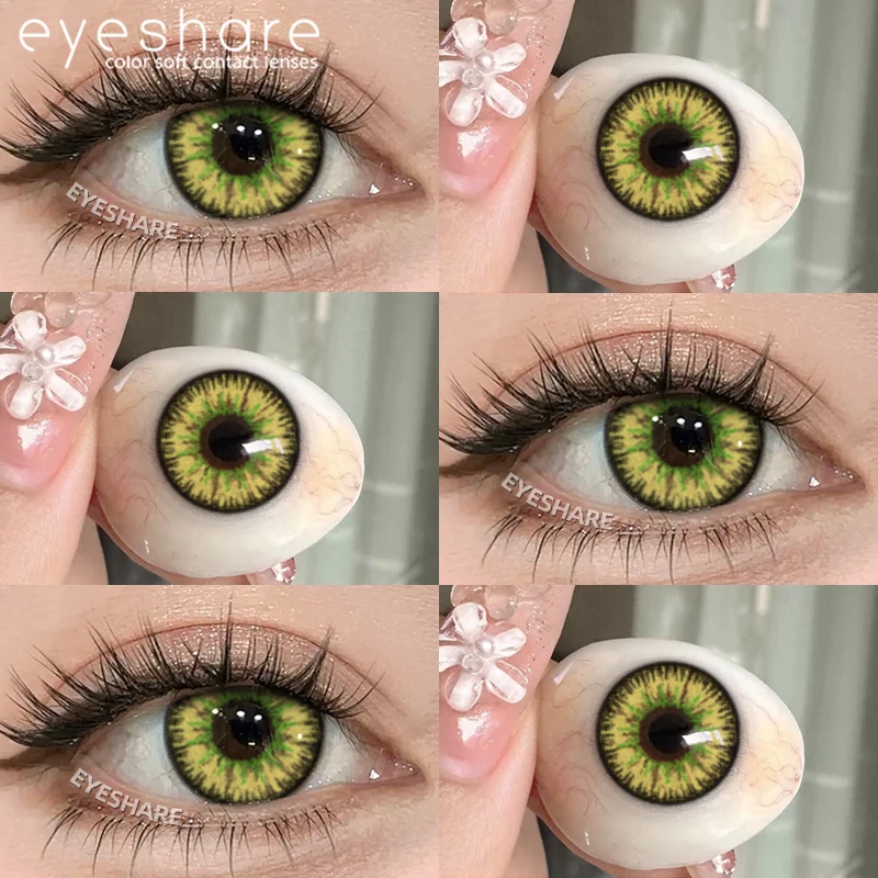 EYESHARE 1 Paar Rote Cosplay-Farbige Kontaktlinsen für Augen Verrücktes Halloween-Make-up Farbige Augenlinsen Anime-Zubehör – Detail 12