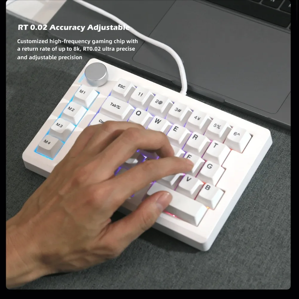 

HE33 Mechanical keyboard Magnetic Switch Wired one-handed keyboard Quick Trigger Rgb Gamer Keyboard 33keys Gaming Accessories