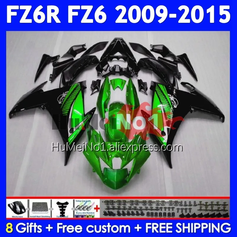 Light green Body For YAMAHA FZ 6R FZ-6R FZ6 FZ6N 372No.42 FZ6R 09 10 11 12 13 14 15 2009 2010 2011 2012 2013 2014 2015 Fairing