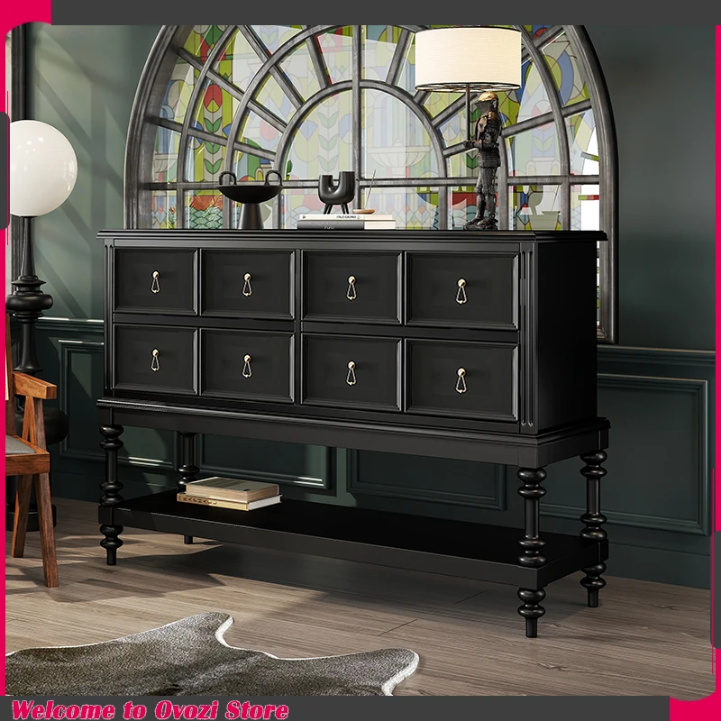 

Multipurpose Black Living Room Cabinet Open Drawers Display Luxury Storage Cabinet Garden Craft Muebles Para El Hogar Furnitures