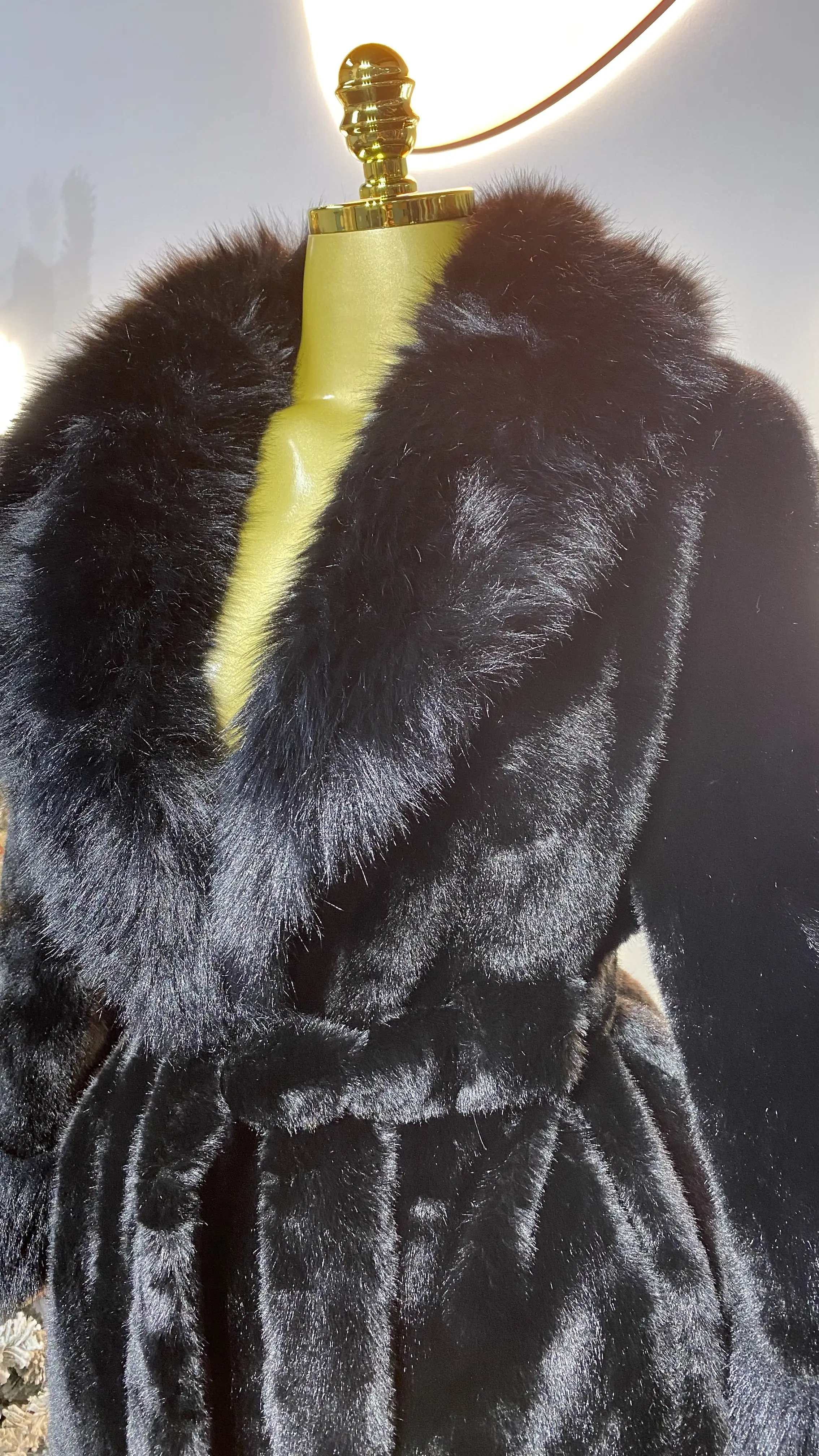 2025 New Design Casual Women's Faux Fur Coat, Winter Warm Plus Size Jacket-GZXX213