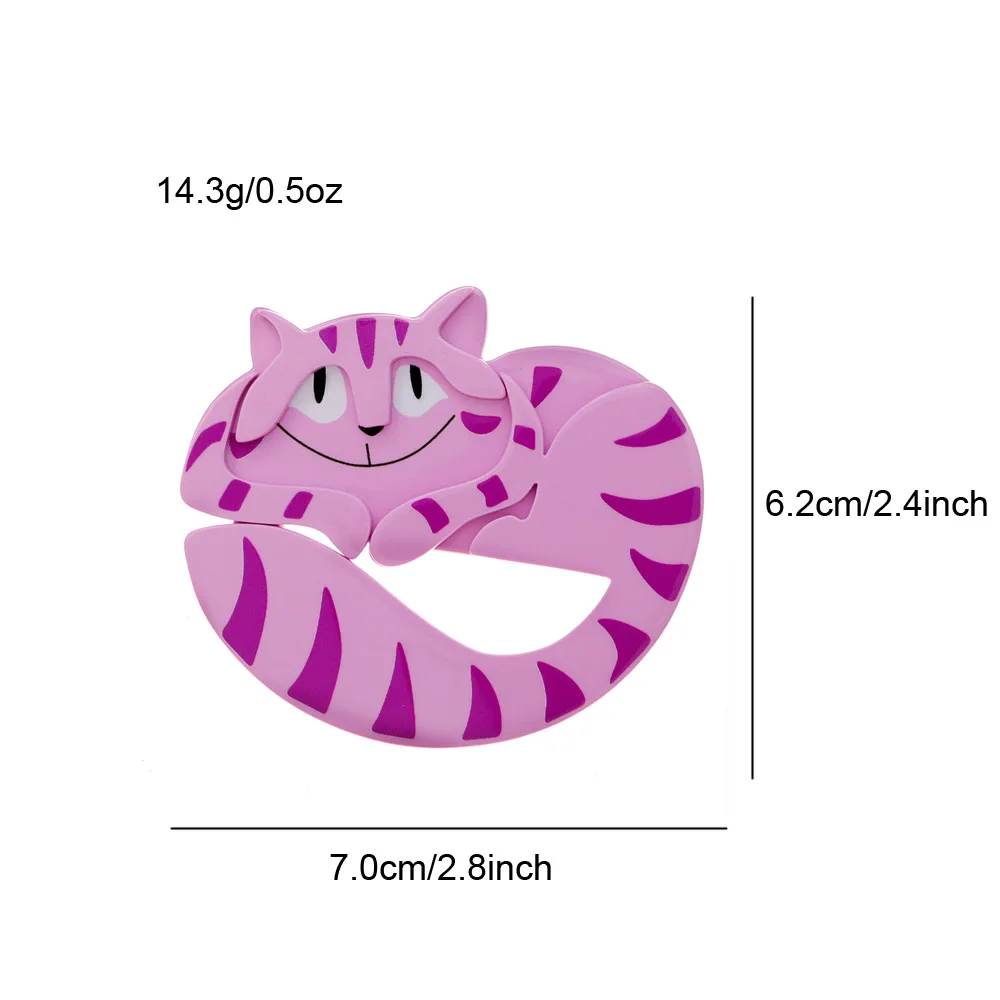 fashion acrylic pink cat brooch women\'s clothing accessories pins