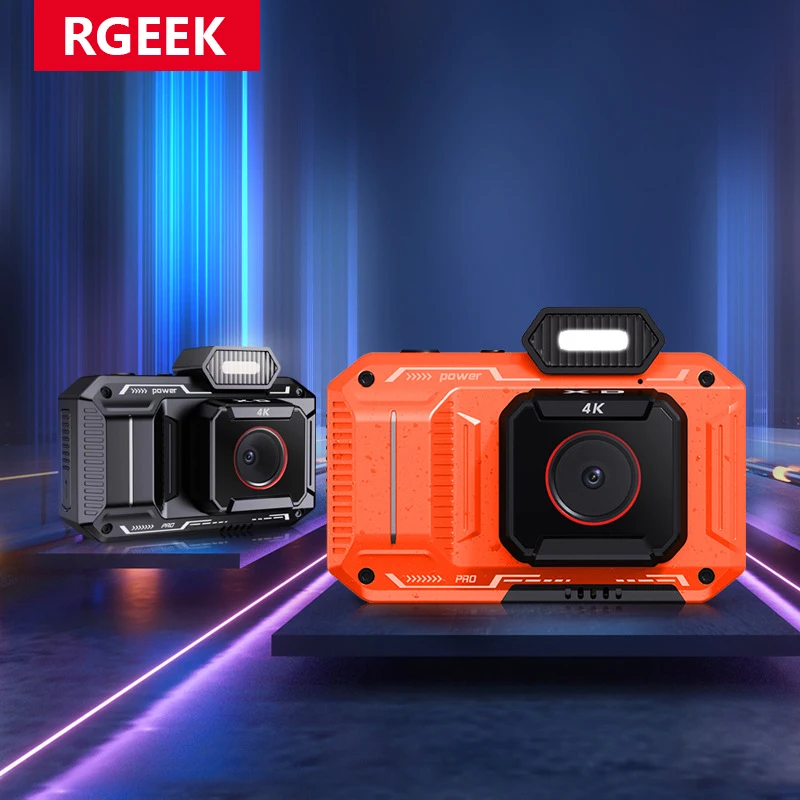 RGEEK D52 4K HD Digital Camera 1080P 48MP 18x Zoom IPS screen 32GB Outdoor Photography selfie VLOG Video Children Cameras