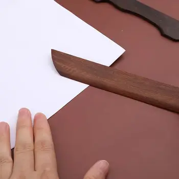 MIUSIE Vintage řezačka rýžového papíru, nůž na papír, mahagon, bambusové dřevo, černé katalpa, palisandr, řezání papíru, otvírák na dopisy, meč 8 nejlepší prodej Nástroje na řezání dřeva pro řemesla - №3